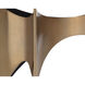 London 59.75 X 28 inch Smoked / Gold Desk